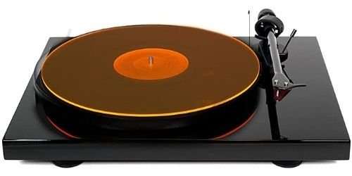 Hudson Hi-Fi's acrylic turntable mat with color
