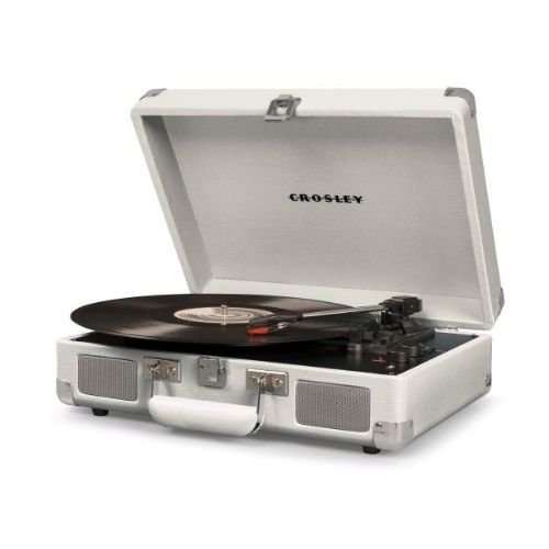 Crosley CR8005D-WS Cruiser Deluxe Vintage 3-Speed Bluetooth Suitcase Turntable 