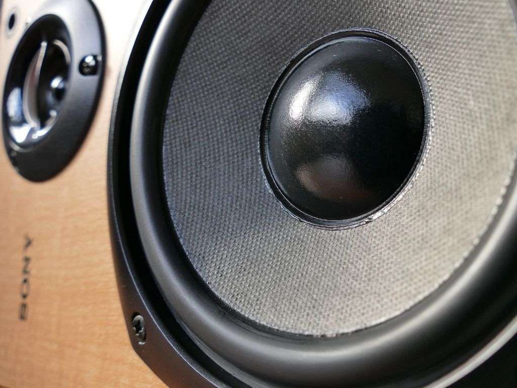 A passive speaker close up